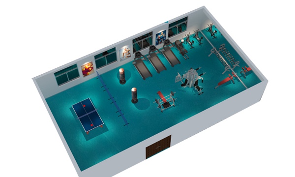 150平方健身房配置方案-广西今年会jinnianhui体育健身器材有限公司