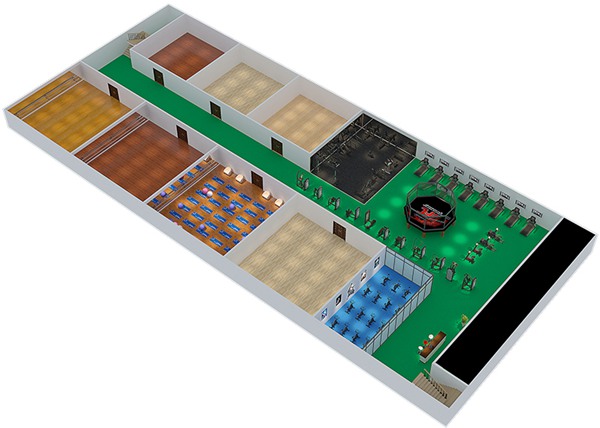 1800平方健身房配置方案-广西今年会jinnianhui体育健身器材有限公司