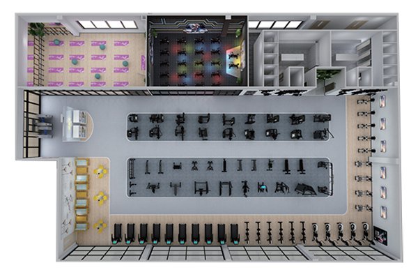 500平方健身房配置方案-广西今年会jinnianhui体育健身器材有限公司