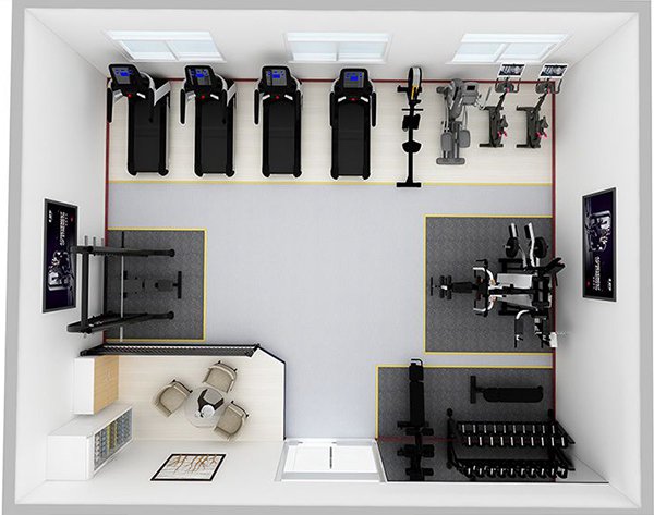 80平方健身房配置方案-广西今年会jinnianhui体育健身器材有限公司