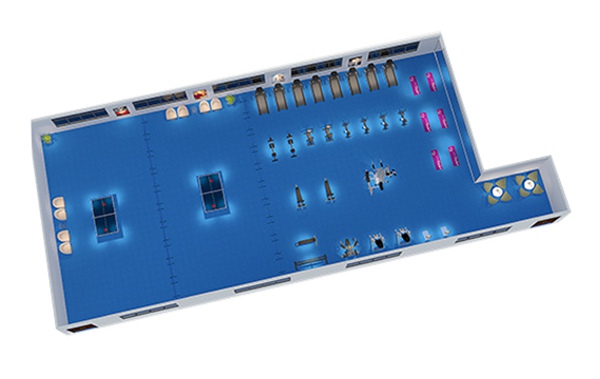 150平方健身房配置方案-广西今年会jinnianhui体育健身器材有限公司
